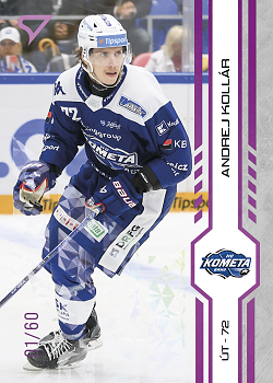 Andrej Kollar Kometa Brno Tipsport ELH 2024/25 SportZoo 2. serie Purple Iceberg /60 #290